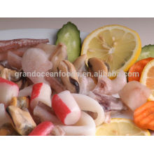 Frozen mixed seafood bags